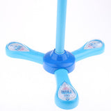 Max Kids Karaoke Machine with 2 Microphones & Adjustable Stand Music Sing  Blue