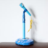 Max Kids Karaoke Machine with Microphones & Adjustable Stand Music Sing Blue