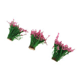 Maxbell DIY handmade model material sand table building shrub flowers  red