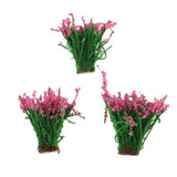 Maxbell DIY handmade model material sand table building shrub flowers  red