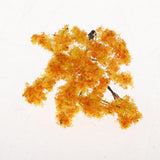 Max 10Pieces Mini Tree Models for Scene Simulation&Sand Table Accs 6.5cm Yellow