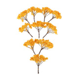 Max 10Pieces Mini Tree Models for Scene Simulation&Sand Table Accs 6.5cm Yellow