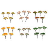 Max 5Pieces Mini Tree Models for Scenes Simulation & Sand Table Accs 9cm Green 1