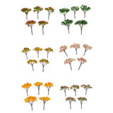 Max 5Pieces Mini Tree Models for Scenes Simulation & Sand Table Accs 9cm Green 1