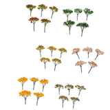 Max 5Pieces Mini Tree Models for Scenes Simulation & Sand Table Accs 9cm Green 1