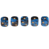 Max 5x6-sided Game Dice 16mm Dice for Board Games and Teaching Math Dark blue