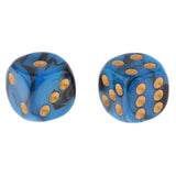 Max 5x6-sided Game Dice 16mm Dice for Board Games and Teaching Math Dark blue