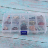 Max Maxb 15pcs/set Natural Ores Crystal Original Stone Mixed Mineral Specimens   D