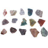 Max Maxb 15pcs/set Natural Ores Crystal Original Stone Mixed Mineral Specimens   D
