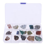 Max Maxb 15pcs/set Natural Ores Crystal Original Stone Mixed Mineral Specimens   D