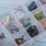 Max Maxb 15pcs/set Natural Ores Crystal Original Stone Mixed Mineral Specimens   D
