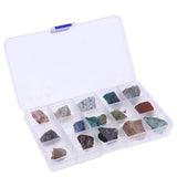 Max Maxb 15pcs/set Natural Ores Crystal Original Stone Mixed Mineral Specimens   D