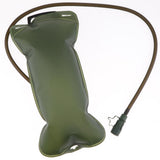 Max 2L Hydration Bladder Water Reservoir Survival Pouch Backpack  Army Green