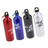 Max 700ML Outdoor Cycling Water Bottle Aluminum Alloy Bicycle Kettle Red
