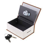 Max Dictionary Creative Imitation Book Safe Box Mini Piggy Bank Light Coffee