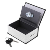 Max Dictionary Creative Imitation Book Safe Box Mini Piggy Bank Black