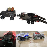 Max Heavy Duty Metal Trailer with Tow Hook for 1/10 RC Crawler Car Accessories
