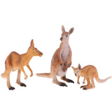 Max Wild Animals Action Model Toy Kangaroo Figure Home Table Ornaments Gift