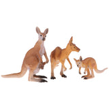Max Wild Animals Action Model Toy Kangaroo Figure Home Table Ornaments Gift