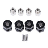 Max 12mm Hex Hub 15-25mm Extension Adapter Combiner for RC Crawler Black -15mm