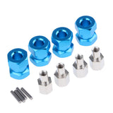 Max 12mm Hex Hub 15-25mm Extension Adapter Combiner for RC Crawler Blue -15mm