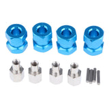 Max 12mm Hex Hub 15-25mm Extension Adapter Combiner for RC Crawler Blue -15mm