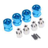 Max 12mm Hex Hub 15-25mm Extension Adapter Combiner for RC Crawler Blue -15mm