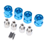 Max 12mm Hex Hub 15-25mm Extension Adapter Combiner for RC Crawler Blue -15mm