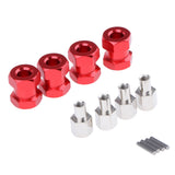 Max 12mm Hex Hub 15-25mm Extension Adapter Combiner for RC Crawler Red -15mm