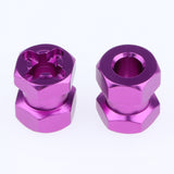 Max 12mm Hex Hub 15-25mm Extension Adapter Combiner for RC Crawler Purple -15mm