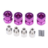 Max 12mm Hex Hub 15-25mm Extension Adapter Combiner for RC Crawler Purple -15mm