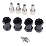 Max 12mm Hex Hub 15-25mm Extension Adapter Combiner for RC Crawler Black -20mm