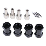 Max 12mm Hex Hub 15-25mm Extension Adapter Combiner for RC Crawler Black -20mm