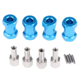 Max 12mm Hex Hub 15-25mm Extension Adapter Combiner for RC Crawler Blue -20mm