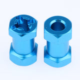 Max 12mm Hex Hub 15-25mm Extension Adapter Combiner for RC Crawler Blue -20mm