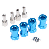 Max 12mm Hex Hub 15-25mm Extension Adapter Combiner for RC Crawler Blue -20mm