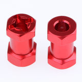 Max 12mm Hex Hub 15-25mm Extension Adapter Combiner for RC Crawler Red -20mm