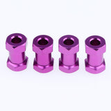 Max 12mm Hex Hub 15-25mm Extension Adapter Combiner for RC Crawler Purple -20mm