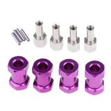 Max 12mm Hex Hub 15-25mm Extension Adapter Combiner for RC Crawler Purple -20mm