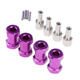 Max 12mm Hex Hub 15-25mm Extension Adapter Combiner for RC Crawler Purple -20mm