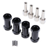 Max 12mm Hex Hub 15-25mm Extension Adapter Combiner for RC Crawler Black -25mm