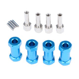 Max 12mm Hex Hub 15-25mm Extension Adapter Combiner for RC Crawler Blue -25mm