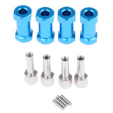 Max 12mm Hex Hub 15-25mm Extension Adapter Combiner for RC Crawler Blue -25mm