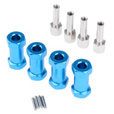 Max 12mm Hex Hub 15-25mm Extension Adapter Combiner for RC Crawler Blue -25mm