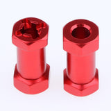 Max 12mm Hex Hub 15-25mm Extension Adapter Combiner for RC Crawler Red -25mm
