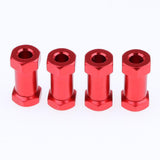 Max 12mm Hex Hub 15-25mm Extension Adapter Combiner for RC Crawler Red -25mm