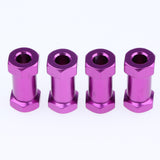 Max 12mm Hex Hub 15-25mm Extension Adapter Combiner for RC Crawler Purple -25mm