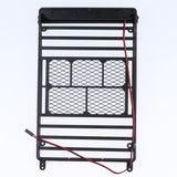 Max 1/10 RC Crawler DIY Metal Roof Rack for SCX10 TRX4 D90 TF2 cc01 with LED