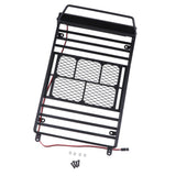 Max 1/10 RC Crawler DIY Metal Roof Rack for SCX10 TRX4 D90 TF2 cc01 with LED