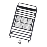 Max 1/10 RC Crawler DIY Metal Roof Rack for SCX10 TRX4 D90 TF2 cc01 without LED